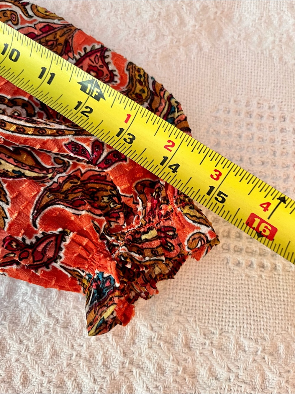 Nanette Lepore Coral Paisley V-Neck Flowy Bohemian Dress - Picture 7 of 8